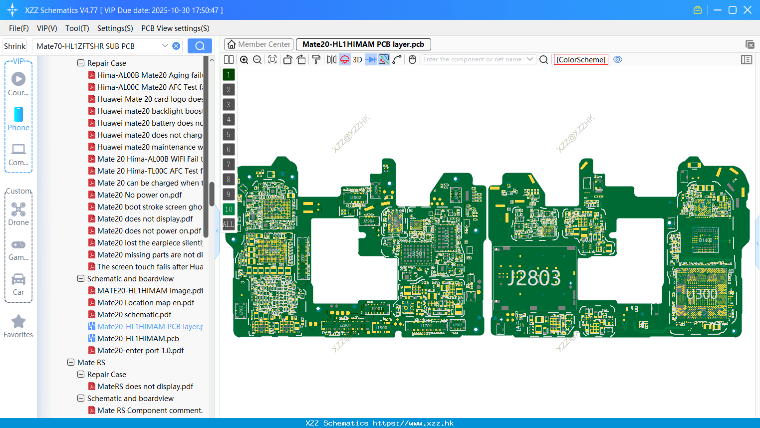 Huawei Mate20-HL1HIMAM PCB Layer
